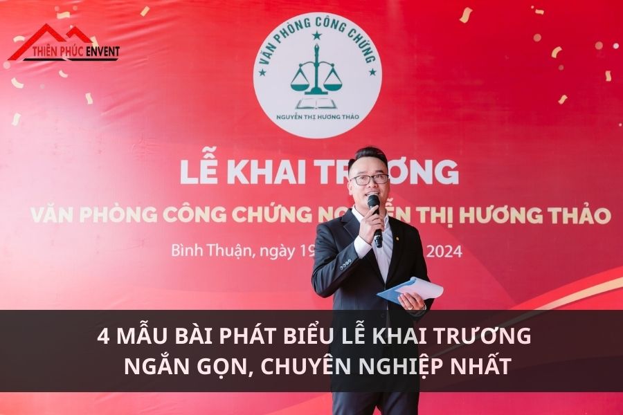 bai phat bieu le khai truong